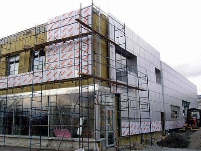 здание с вентилируемым фасадом